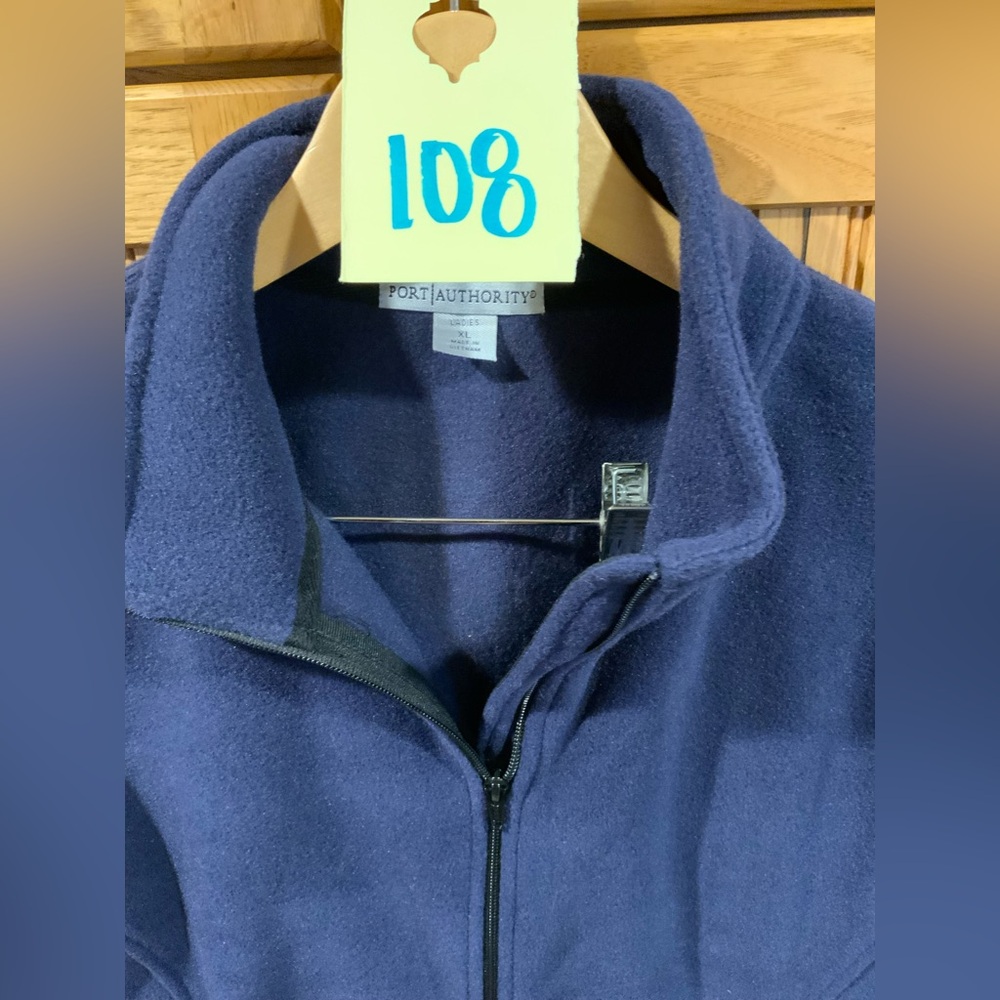 Port Authority Deep Blue Fleece Vest - Picture 2 of 3